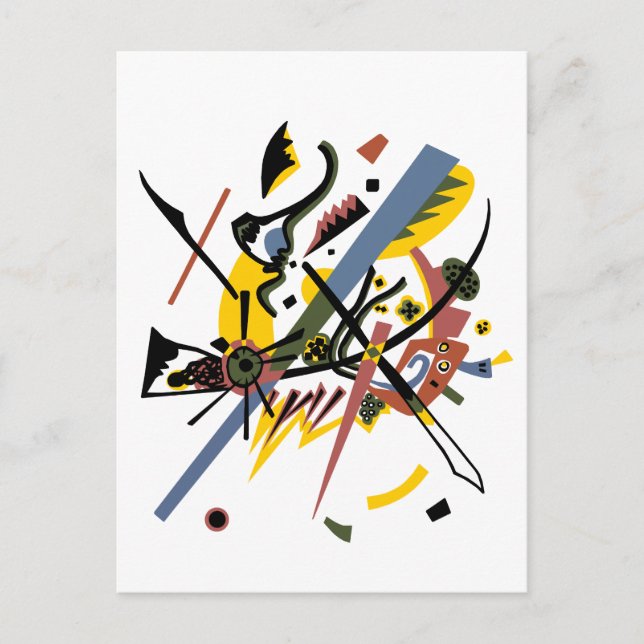 Carte Postale Petits mondes, Vassily Kandinsky en couleurs numér (Devant)