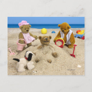 Carte Postale Petits ours : Salutations d'été