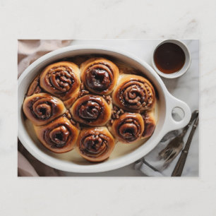 Carte Postale petits pains collants dans le plat
