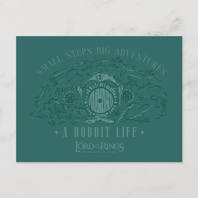 Carte Postale Petits pas, grandes aventures - Une vie de Hobbit (Devant)