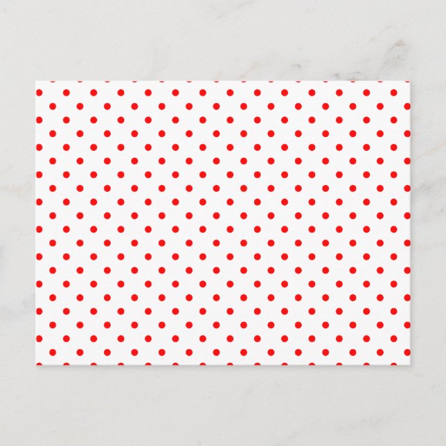 Carte Postale Petits pois rouges (Devant)