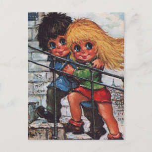Carte Postale Petits Poulbots à Montmartre