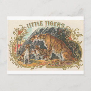 Carte Postale Petits tigres vintages
