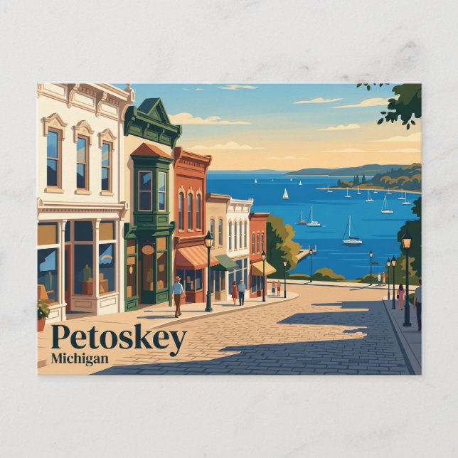 Carte Postale Petoskey États-Unis (Devant)