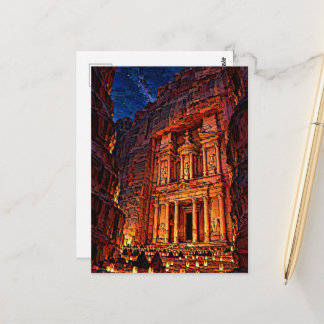 Carte Postale Pétra à la lumière des bougies