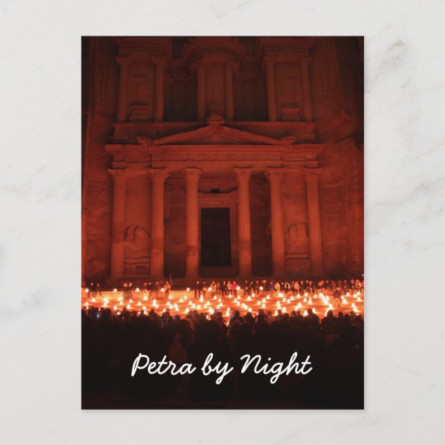 Carte postale Petra by Night (Devant)