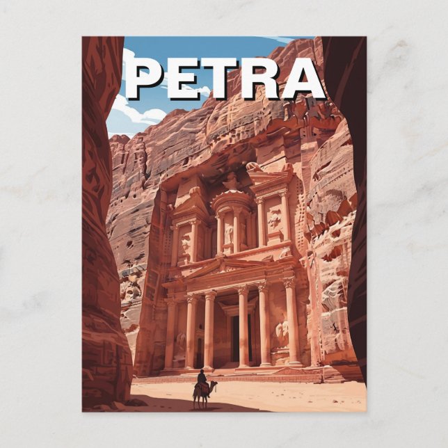 Carte Postale Petra Jordan Travel (Devant)
