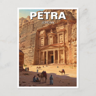 Carte Postale Petra Jordan Travel