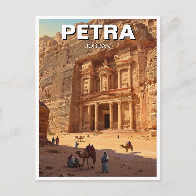 Carte Postale Petra Jordan Travel (Devant)