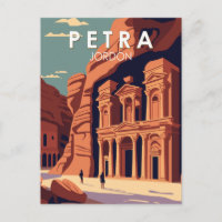 Pétra Jordan Voyage Art Vintage