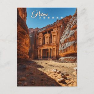 Carte Postale Petra, Jordanie : Iconic Red Rock Temple