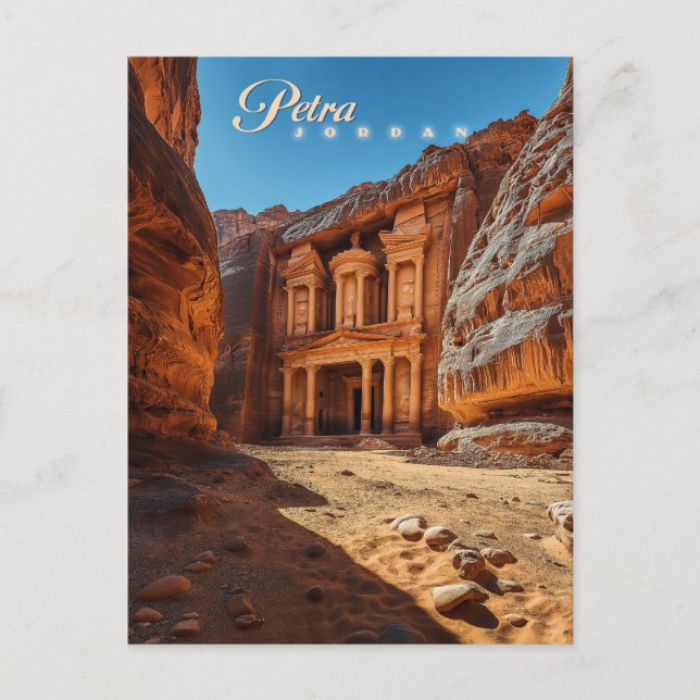 Carte Postale Petra, Jordanie : Iconic Red Rock Temple (Devant)