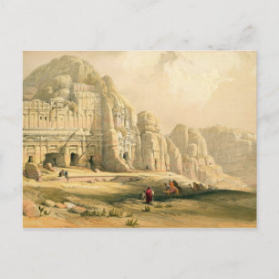 Carte Postale Petra, March 8th 1839, plate 96 from Volume III