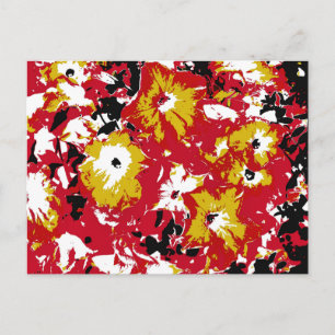 CARTE POSTALE PETUNIAS