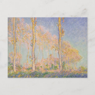 Carte Postale Peupliers, paysage impressionniste, Claude Monet