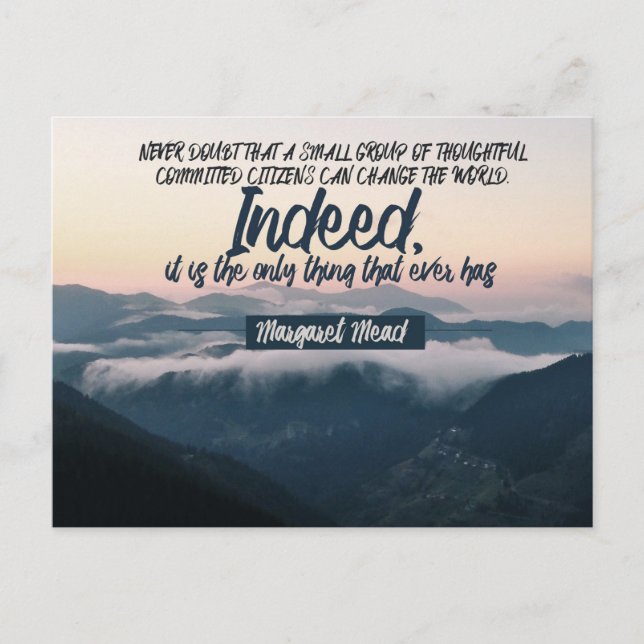 Carte Postale Peut changer le monde (Devant)