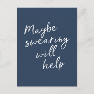Carte Postale Peut-Être Que Le Balayage Aidera Cheeky Snarky Dir