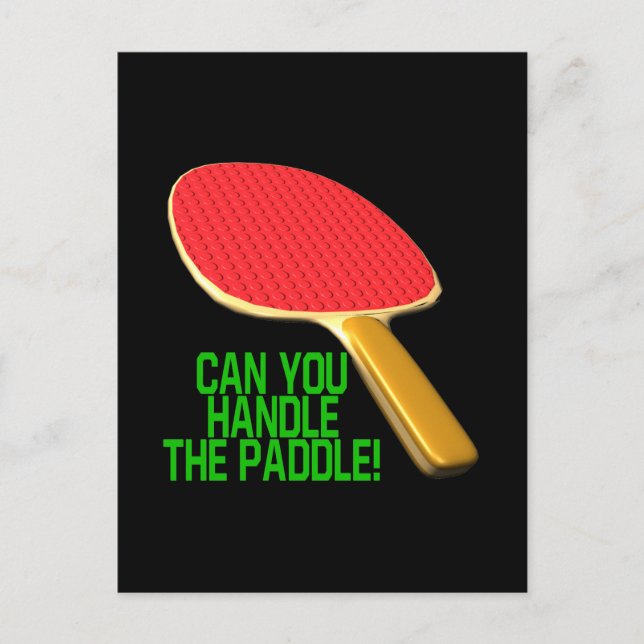 Carte Postale Peux-Tu Manipuler La Pagaie ? (Devant)