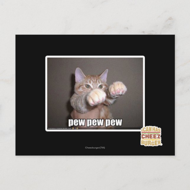 Carte Postale Pew pew pew (Devant)