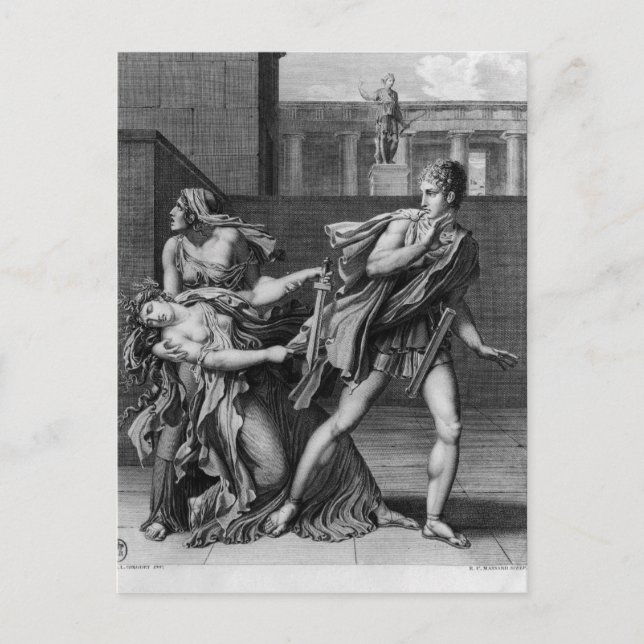 Carte Postale Phaedra, Oenone et Hippolytus (Devant)