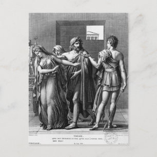 Carte Postale Phaedra, Thésée et Hippolytus