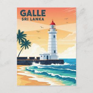 Carte Postale Phare à Galle Sri Lanka Travel