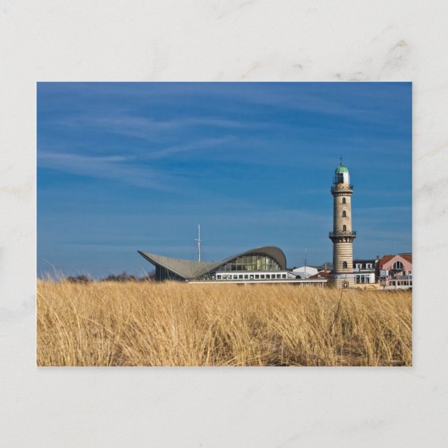 Carte Postale Phare à Warnemuende (Allemagne) (Devant)