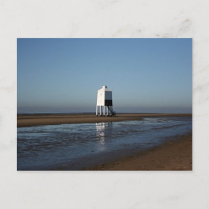 Carte Postale Phare bas, Burnham on Sea, Somerset, Royaume-Uni