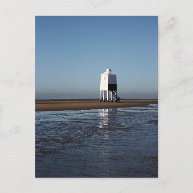 Carte Postale Phare bas, Burnham on Sea, Somerset, Royaume-Uni (Devant)
