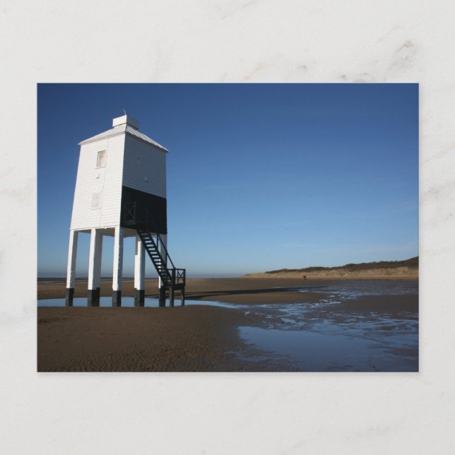 Carte Postale Phare bas, Burnham on Sea, Somerset, Royaume-Uni (Devant)