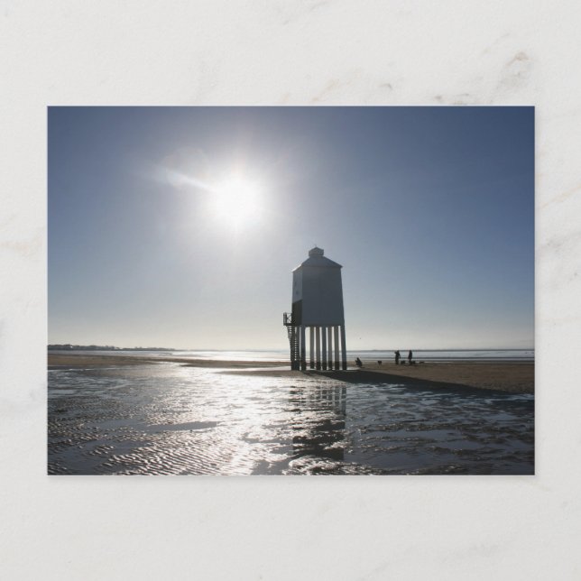 Carte Postale Phare bas, Burnham on Sea, Somerset, Royaume-Uni (Devant)