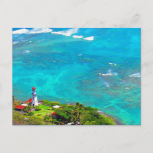 Carte Postale phare bleu tête de diamant