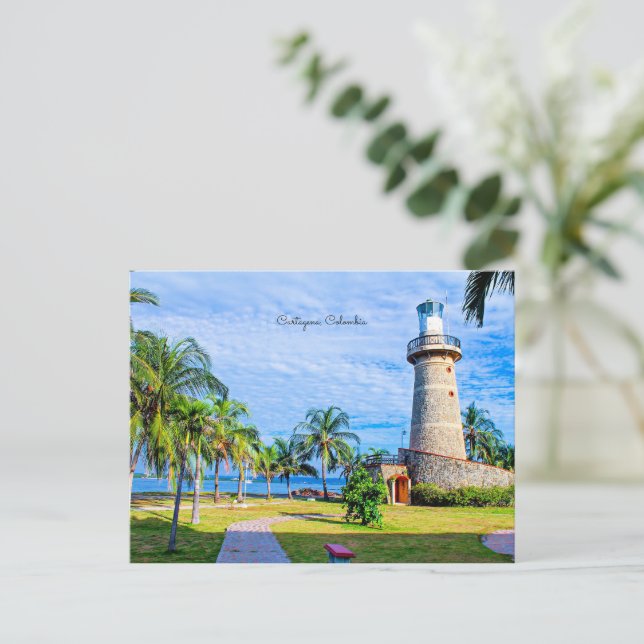 Carte Postale Phare, Carthagène, Colombie (Debout devant)