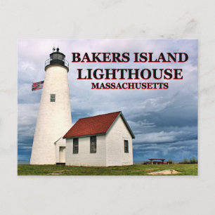 Carte Postale Phare de Bakers Island, Massachusetts