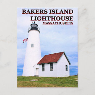 Carte Postale Phare de Bakers Island, Massachusetts