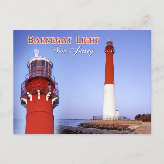 Carte Postale Phare de Barnegat, New Jersey (Devant)
