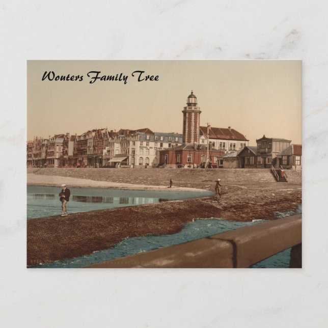 Carte Postale Phare de Blankenberghe, Belgique (Devant)