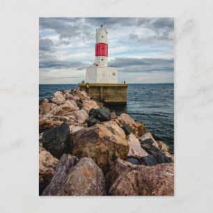 Carte Postale Phare de brise-lames de Presque Isle Harbour