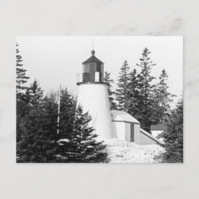 Carte Postale Phare de Burnt Island (Devant)