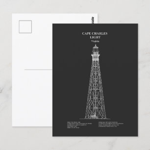 Carte Postale Phare de Cape Charles - Virginie - PD