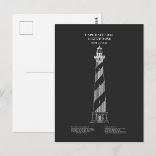 Carte Postale Phare de Cape Hatteras - Caroline du Nord - PD