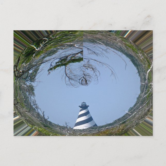 Carte Postale Phare de Cape Hatteras de la série Wetlands (Devant)