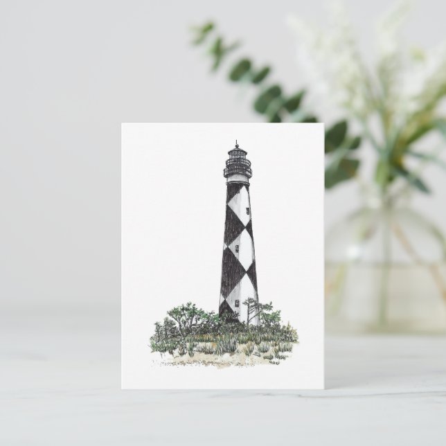 Carte Postale Phare de Cape Lookout (Debout devant)