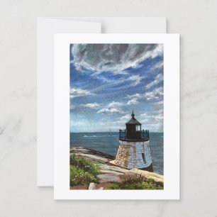 Carte Postale Phare de Castle Hill à Newport, RI