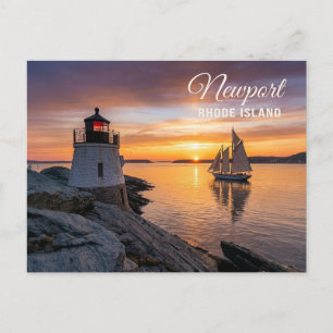 Carte Postale Phare de Castle Hill Newport Rhode Island RI