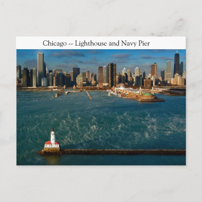 Carte Postale Phare de Chicago (Devant)