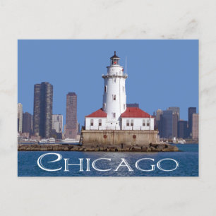 Carte Postale Phare de Chicago Harbour, Chicago Illinois États-U