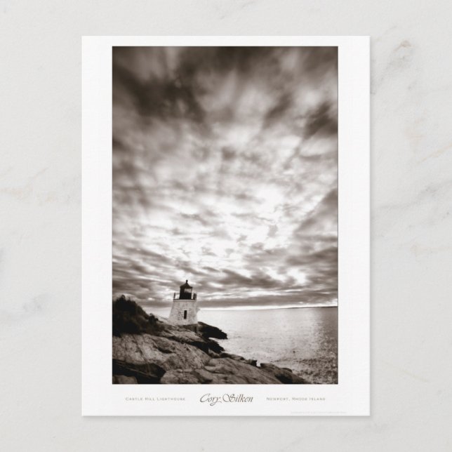 Carte Postale Phare de colline de château (Devant)