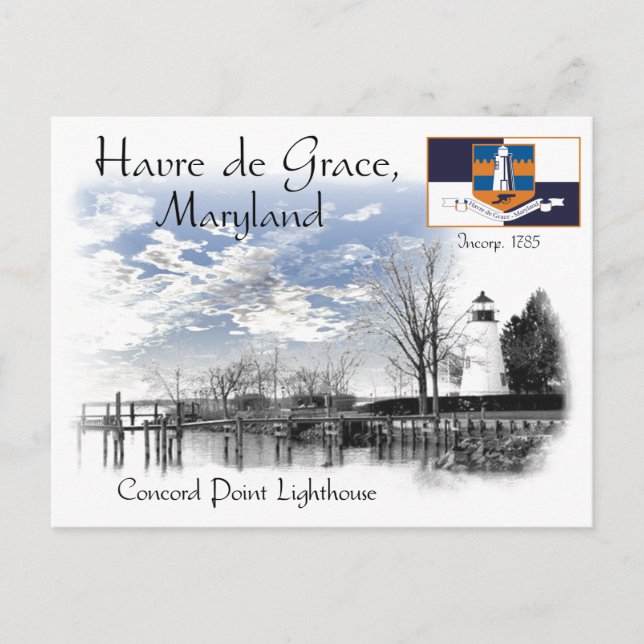 Carte Postale Phare de Concord Point (Devant)