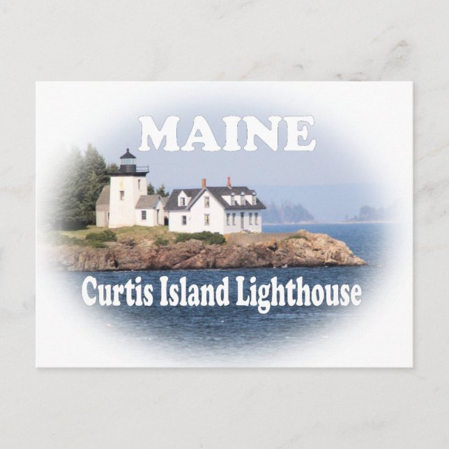 Carte Postale Phare de Curtis Island (Devant)